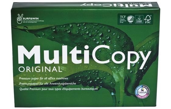 766418 StoraEnso 157074 Kopipapir MultiCopy Org. A3 80g (500) MultiCopy Original multifunksjonspapir